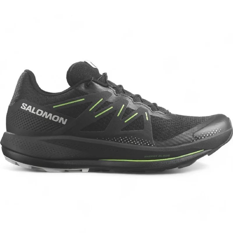 Men's Pulsar Trail Shoes In Black/black/green Gecko