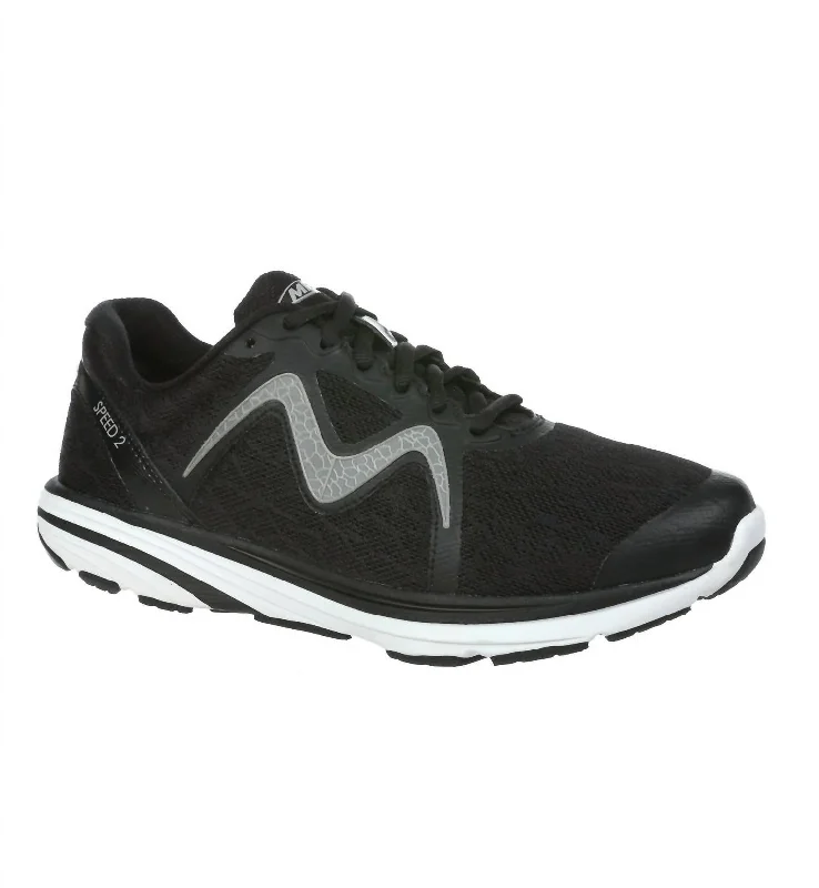 Men's Speed 2 Running Shoes In Black/grey