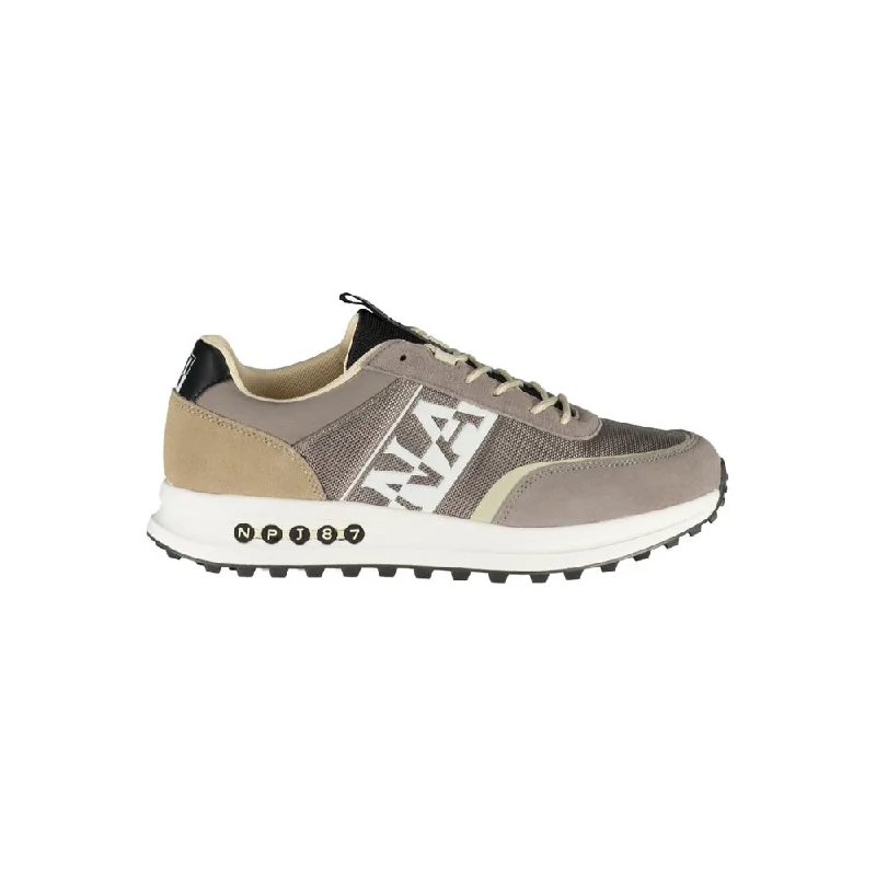 Napapijri Sleek Laced Sports Sneakers with Contrast Men's Accents