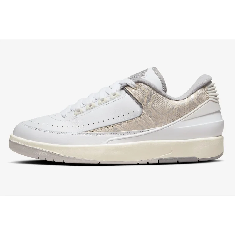 Nike Air Jordan 2 Retro Low White/Cement Grey-Sanddrift  DV9956-100 Men's