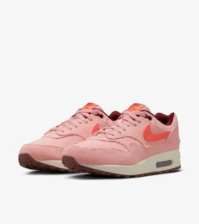 Nike Air Max 1 PRM FB8915-600 Mens Coral Stardust Running Shoes Size US 9 XXX741