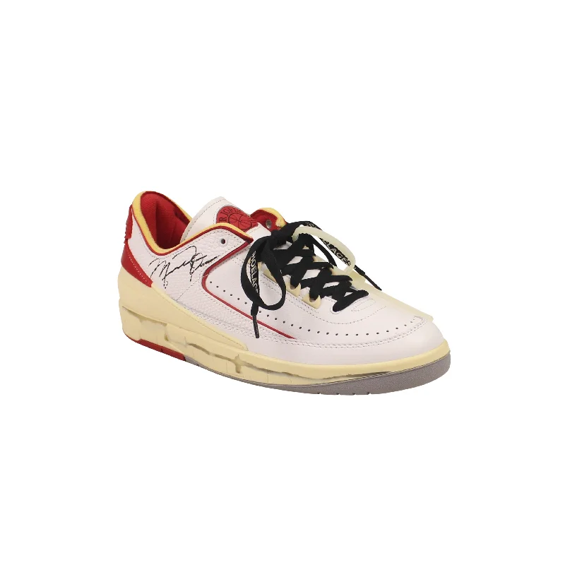 Off-White C/O Virgil Abloh Sail Jordan 2 Low Sneakers - Red